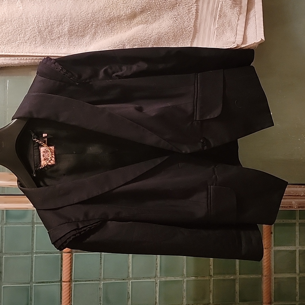Juicy Couture Black Blazer Medium fits Small
